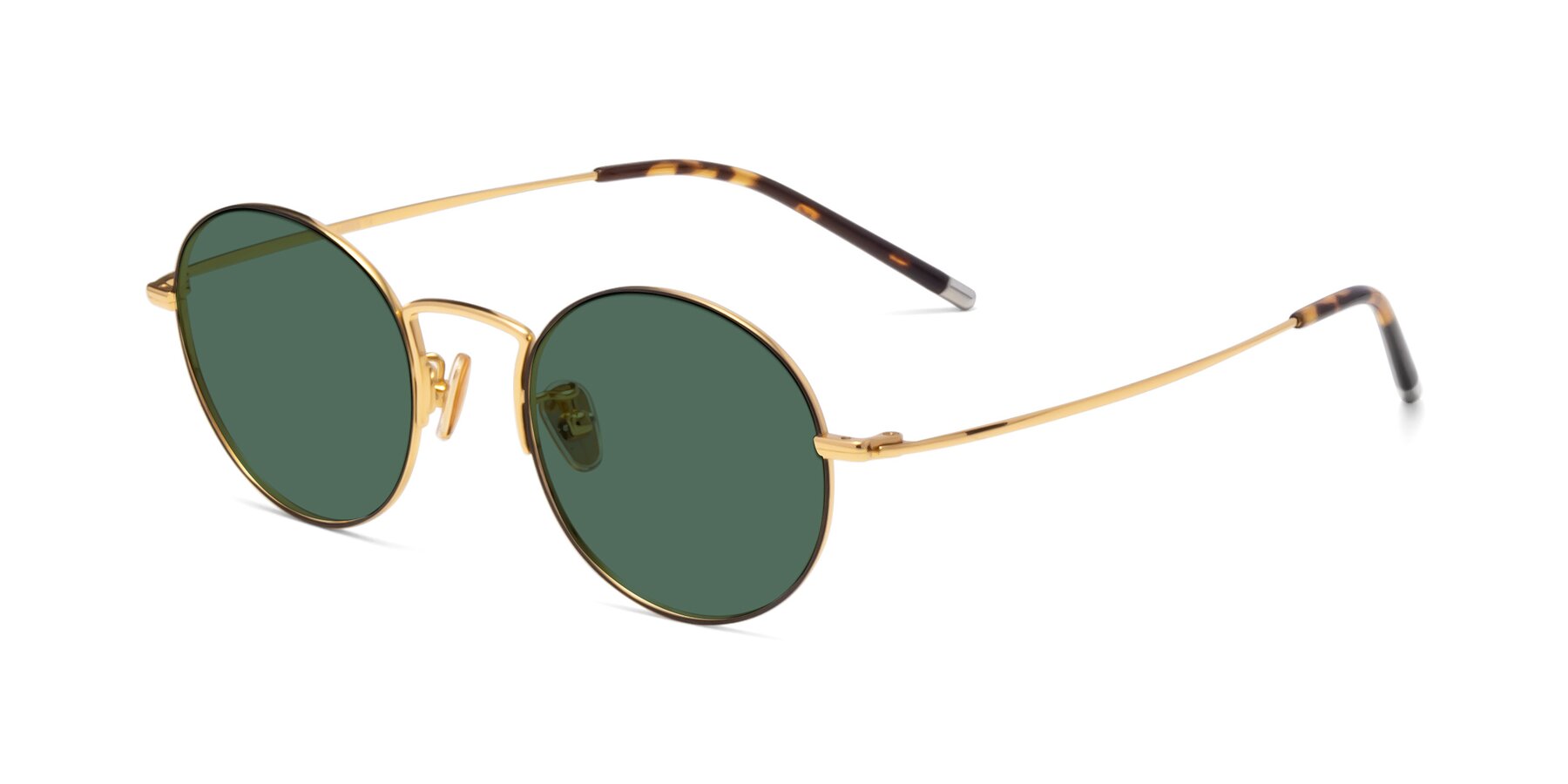 Angle of 80033 in Black-Gold with Green Polarized Lenses