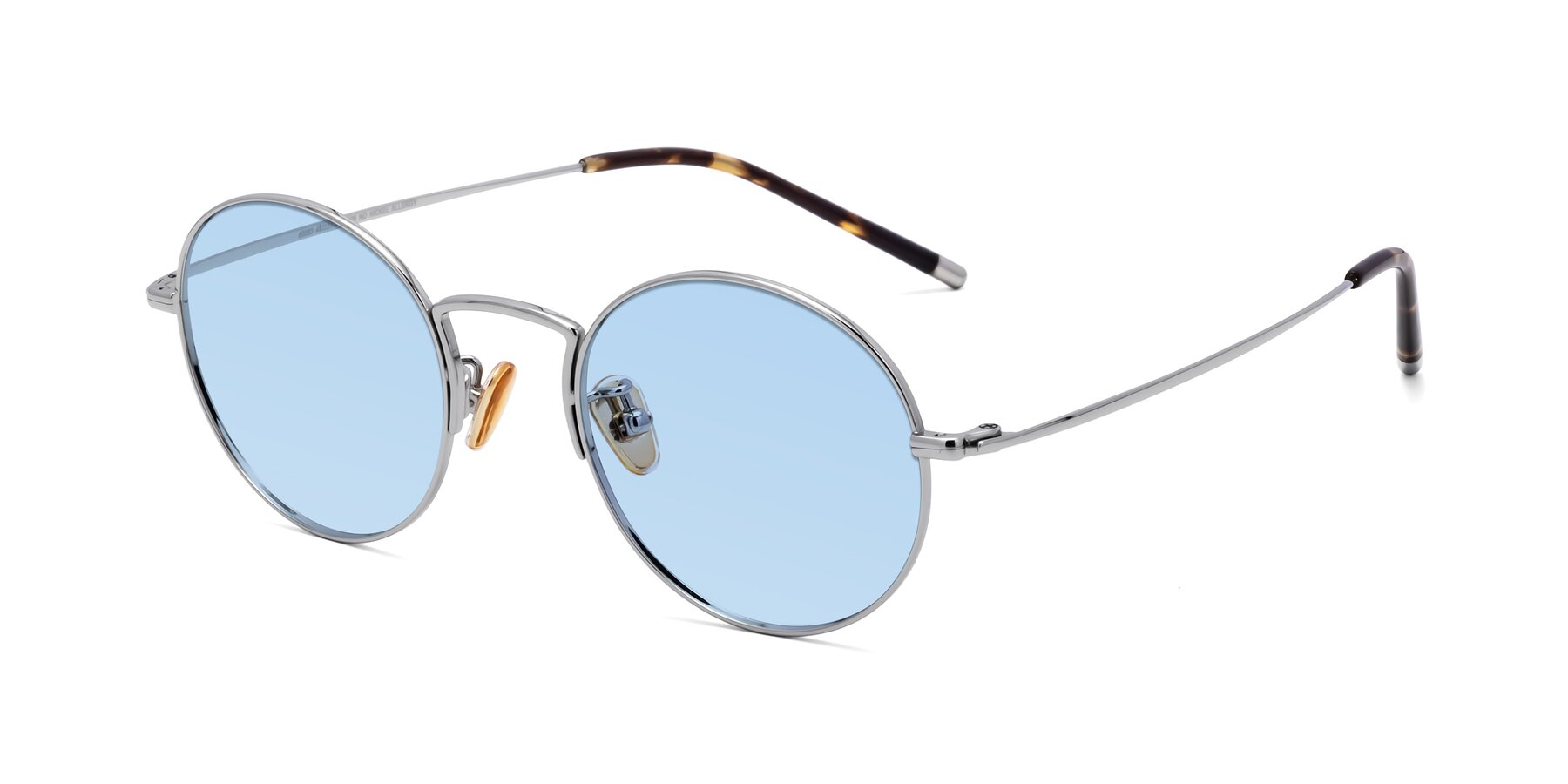 Angle of 80033 in Silver with Light Blue Tinted Lenses