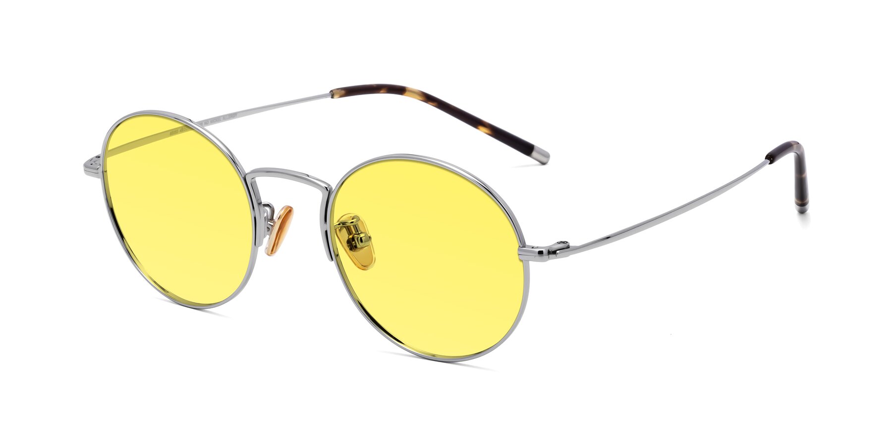 Angle of 80033 in Silver with Medium Yellow Tinted Lenses