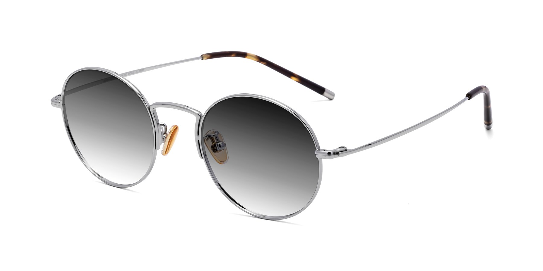 Angle of 80033 in Silver with Gray Gradient Lenses
