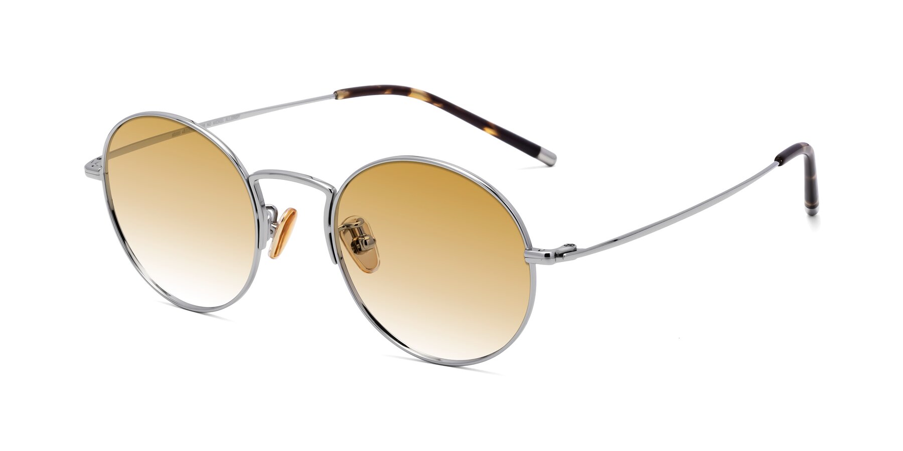Angle of 80033 in Silver with Champagne Gradient Lenses