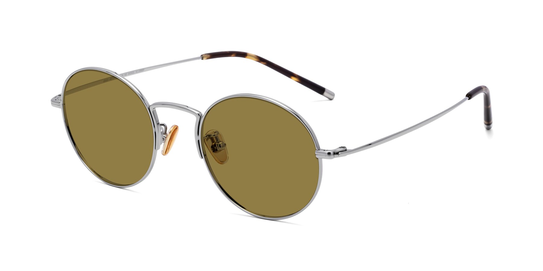 Angle of 80033 in Silver with Brown Polarized Lenses