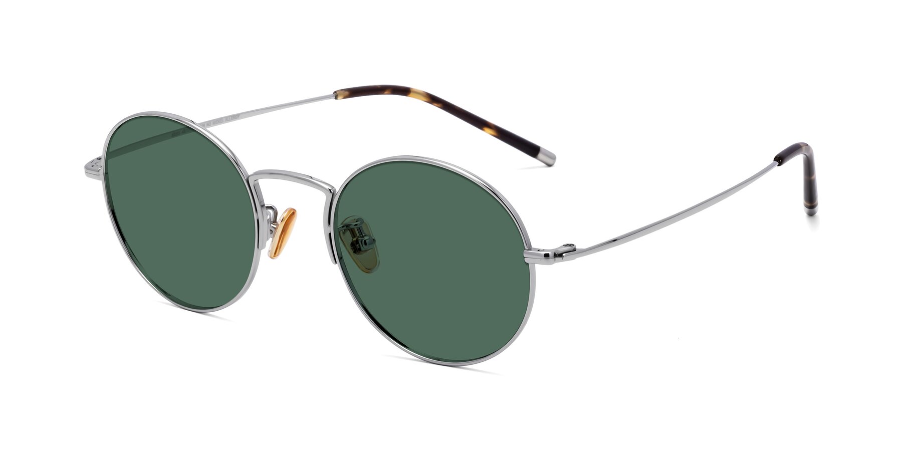 Angle of 80033 in Silver with Green Polarized Lenses
