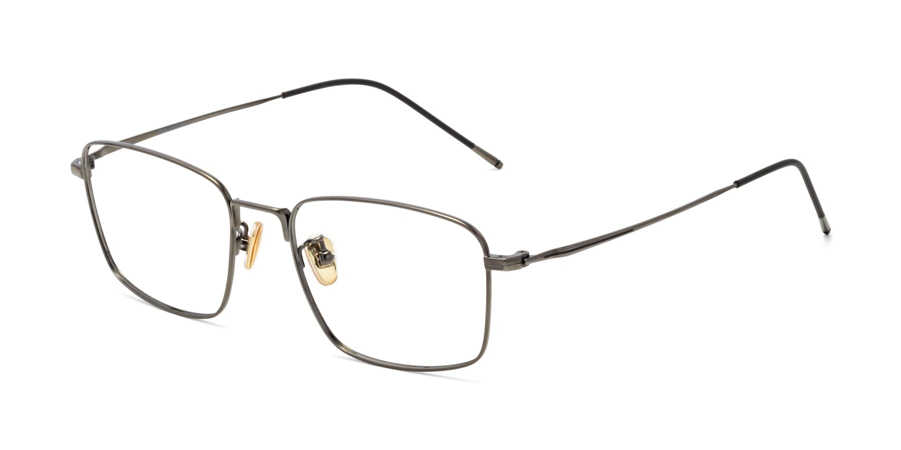 Angle of 80052 in Gunmetal with Clear Eyeglass Lenses
