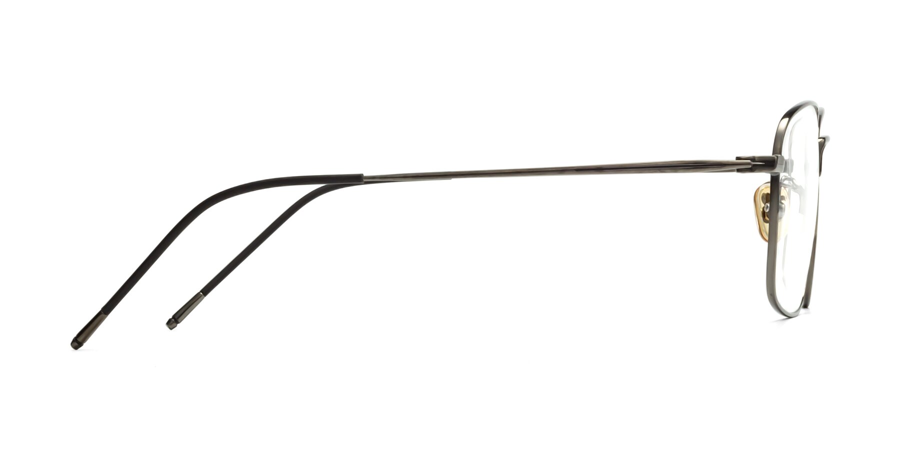 Side of 80052 in Gunmetal with Clear Eyeglass Lenses