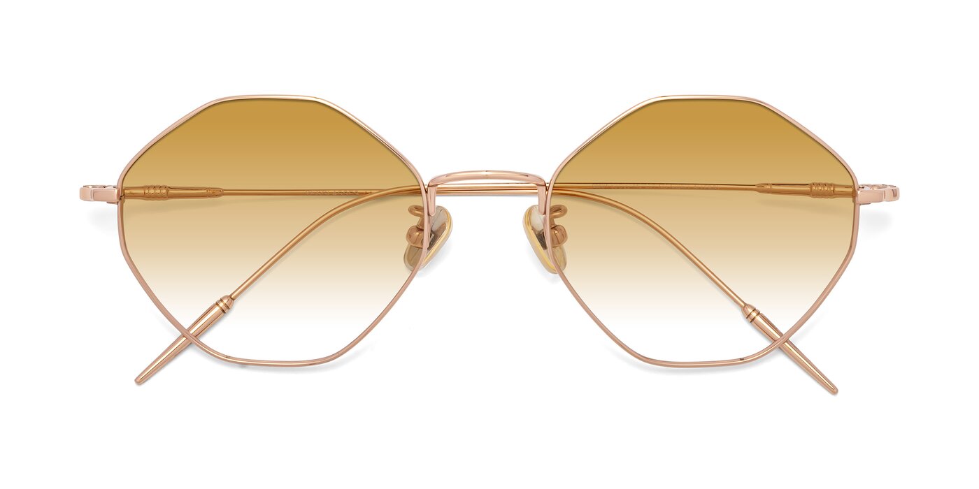 90001 - Rose Gold Gradient Sunglasses