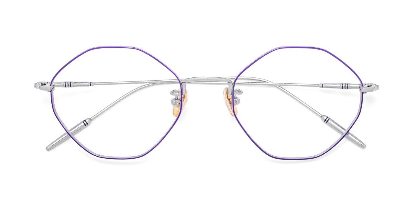 90001 - Voilet / Silver Reading Glasses