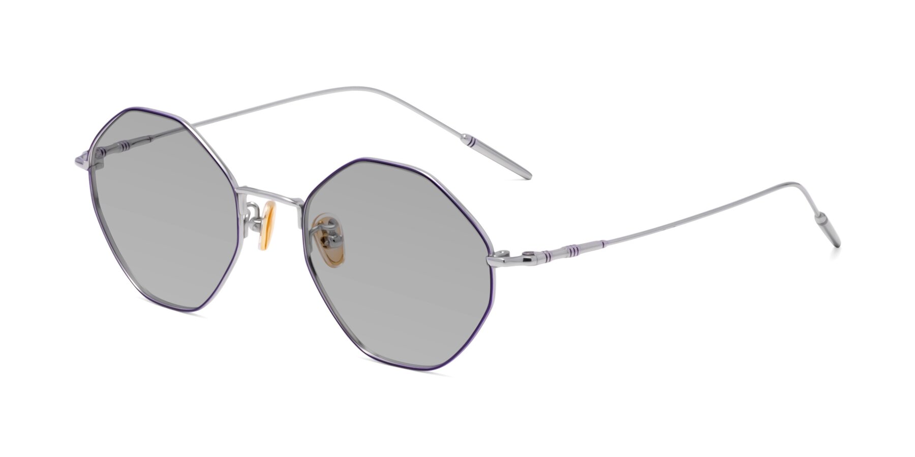 Angle of 90001 in Voilet-Silver with Light Gray Tinted Lenses