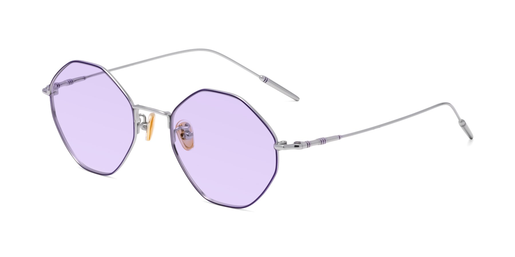 Angle of 90001 in Voilet-Silver with Light Purple Tinted Lenses