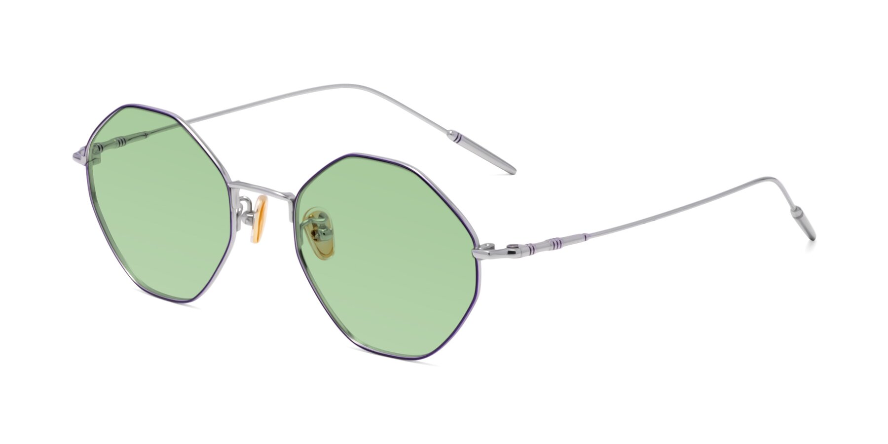 Angle of 90001 in Voilet-Silver with Medium Green Tinted Lenses