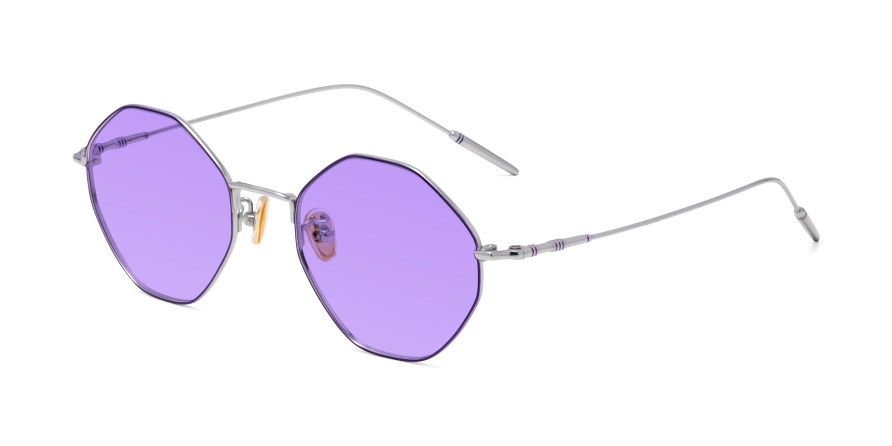 Angle of 90001 in Voilet-Silver with Medium Purple Tinted Lenses