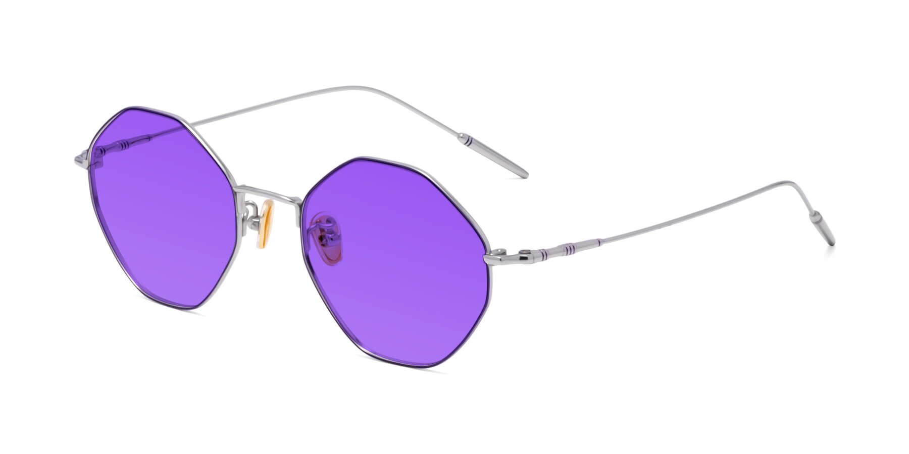 Angle of 90001 in Voilet-Silver with Purple Tinted Lenses