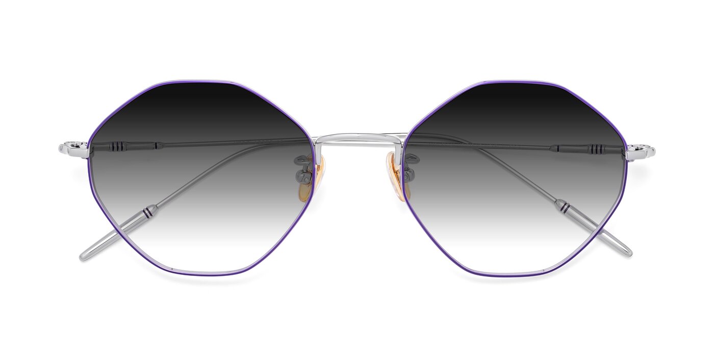 90001 - Voilet / Silver Gradient Sunglasses