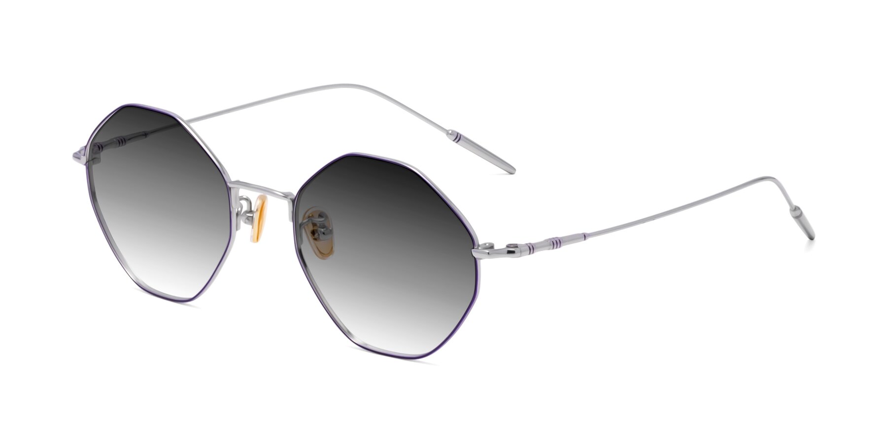 Angle of 90001 in Voilet-Silver with Gray Gradient Lenses
