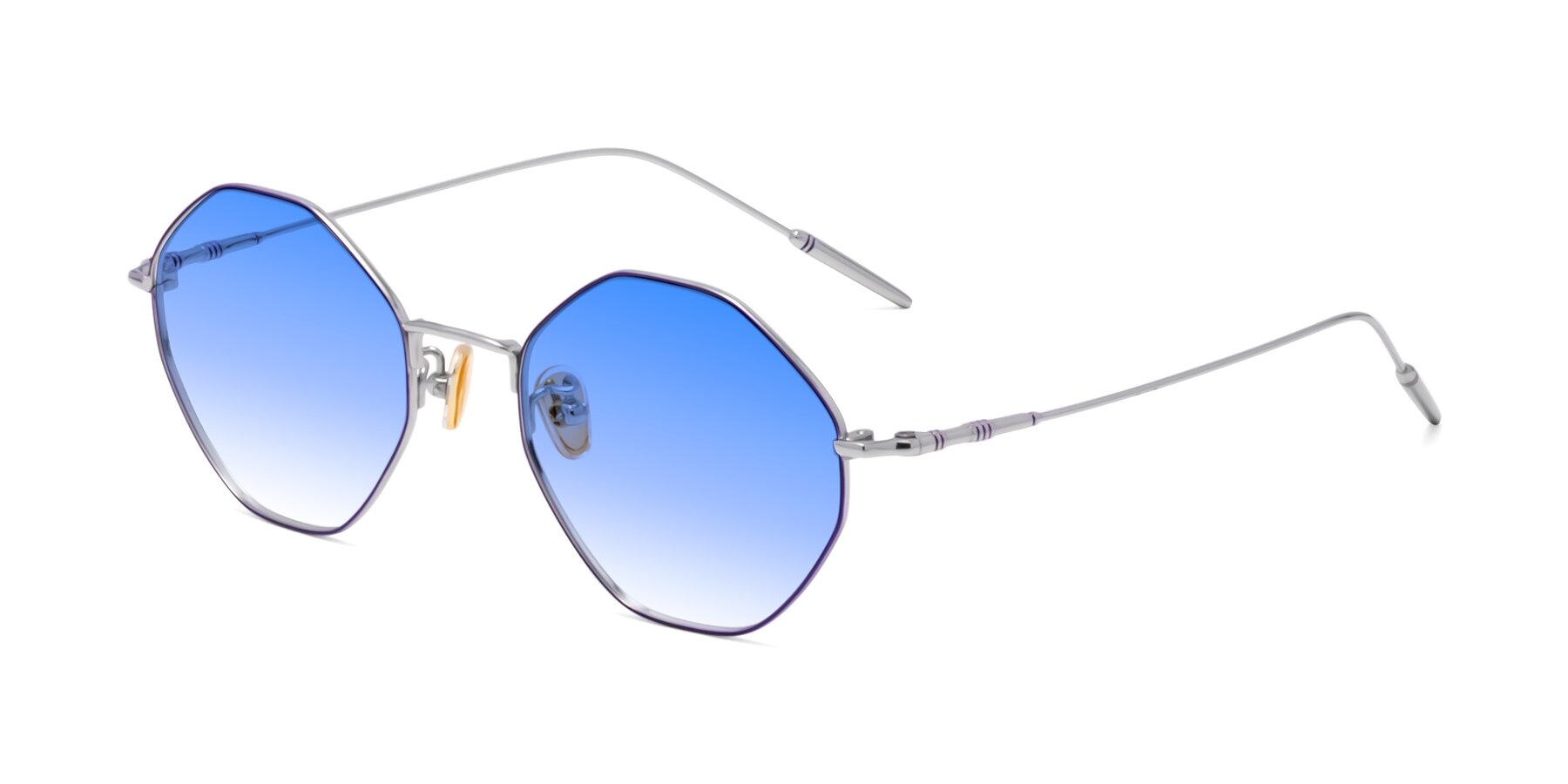 Angle of 90001 in Voilet-Silver with Blue Gradient Lenses