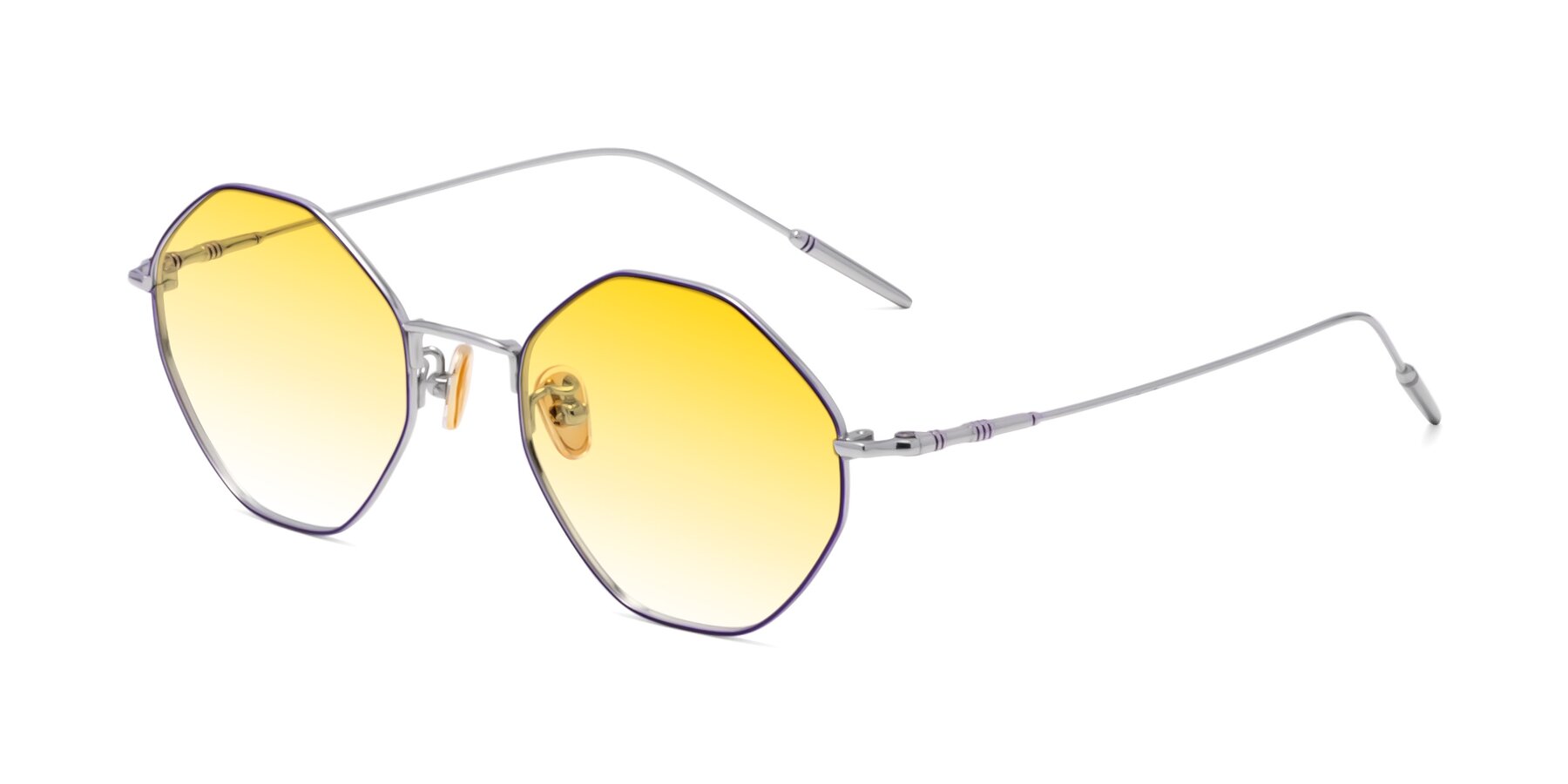 Angle of 90001 in Voilet-Silver with Yellow Gradient Lenses