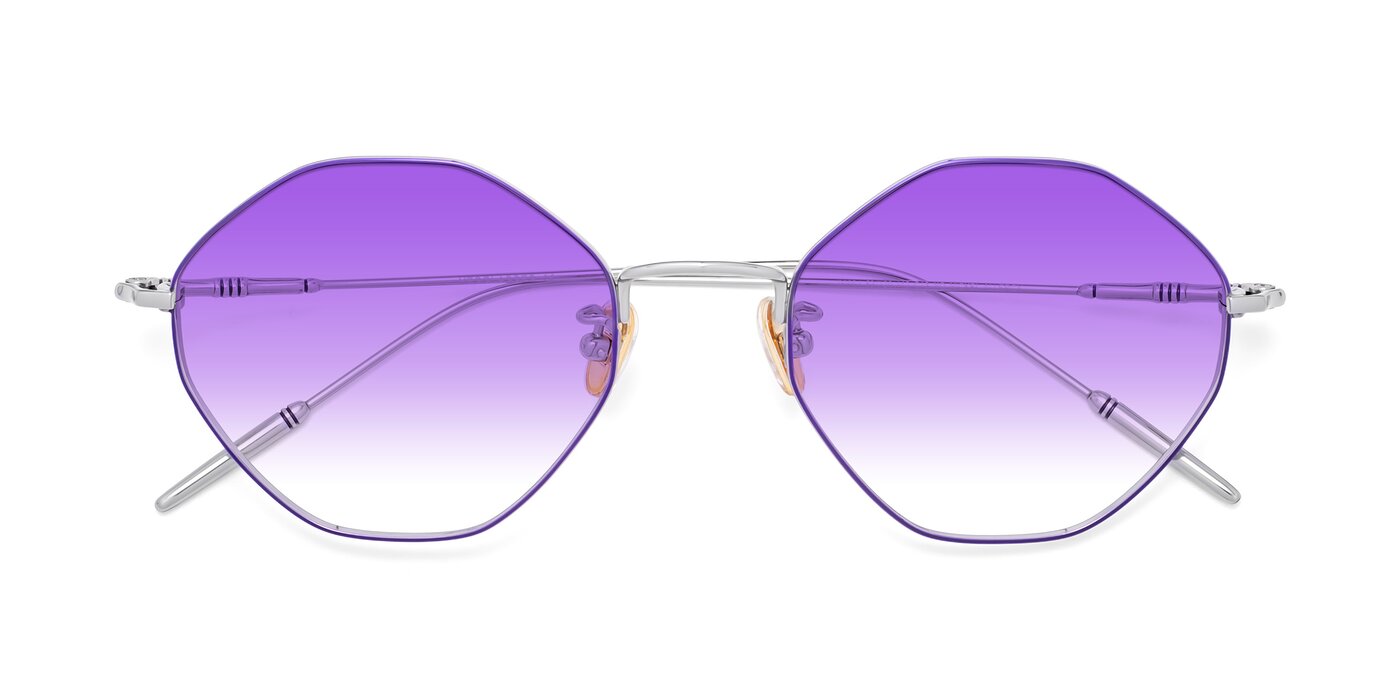 90001 - Voilet / Silver Gradient Sunglasses