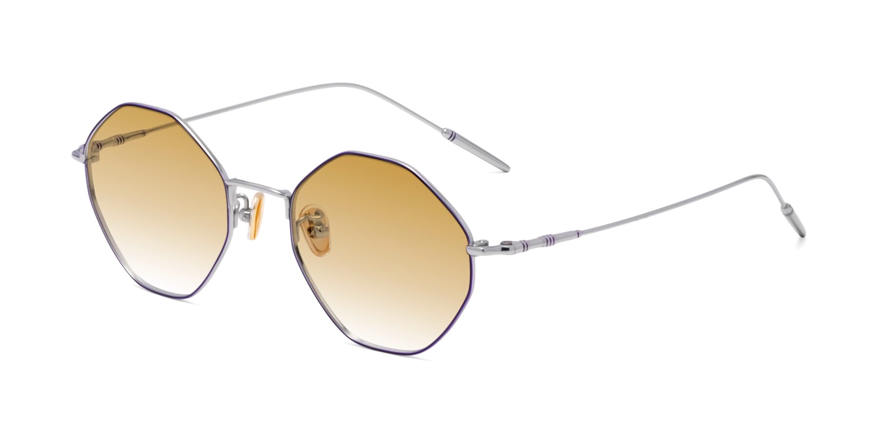 Angle of 90001 in Voilet-Silver with Champagne Gradient Lenses