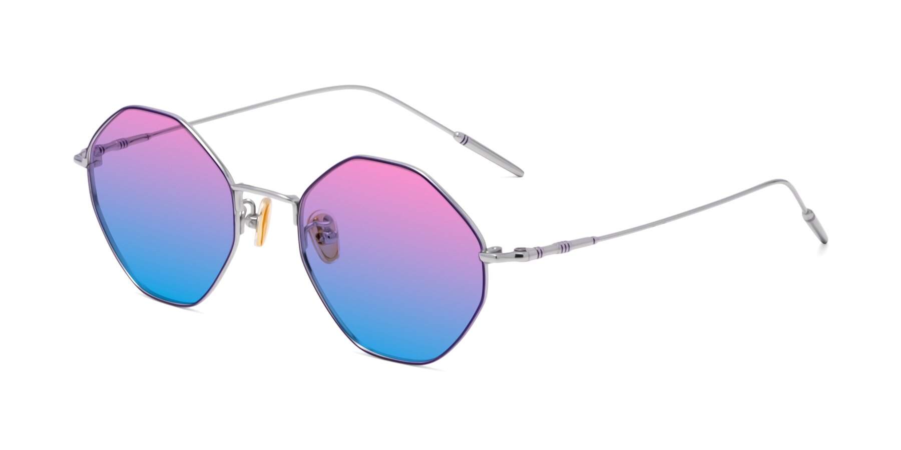 Angle of 90001 in Voilet-Silver with Pink / Blue Gradient Lenses