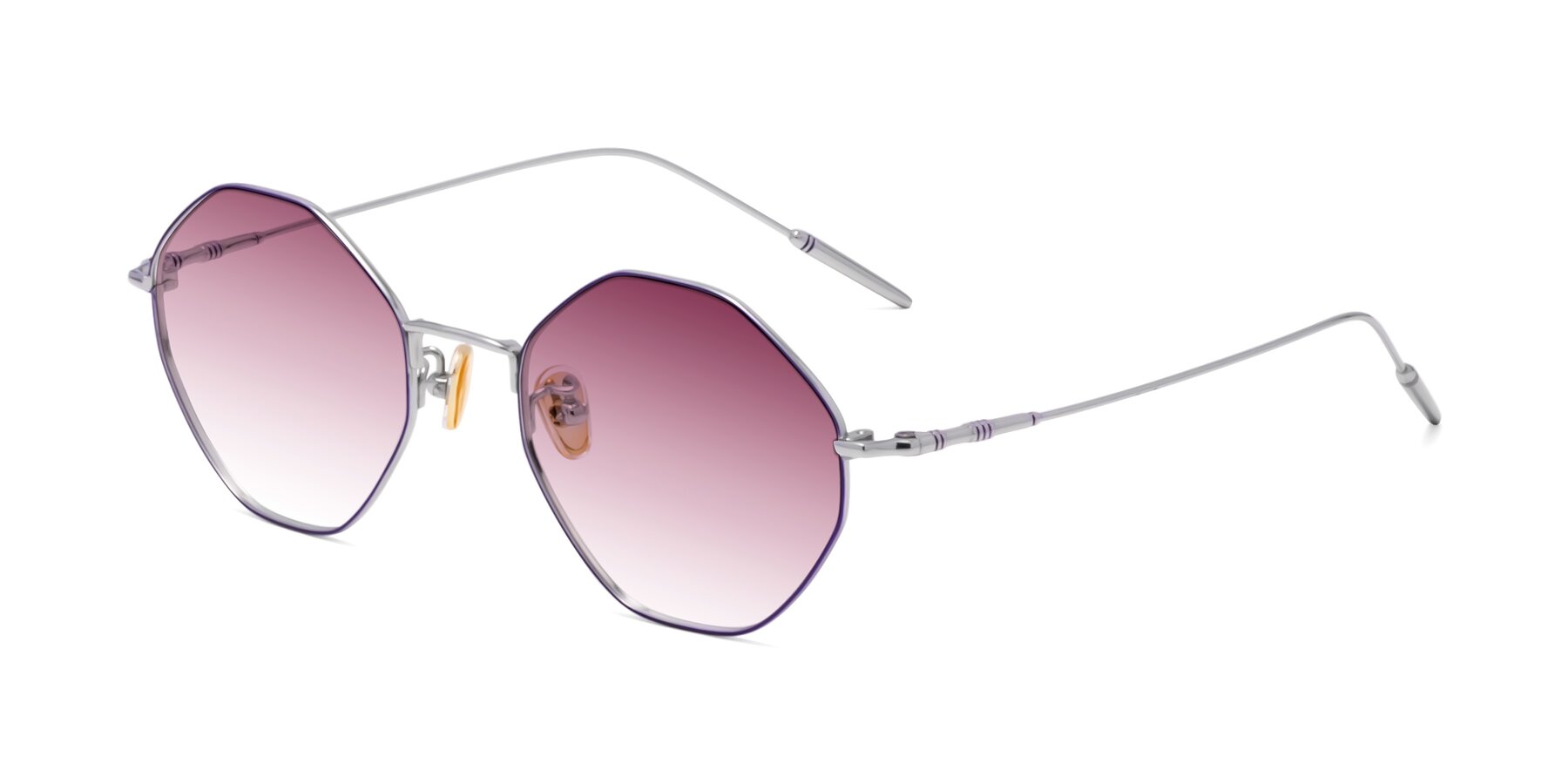 Angle of 90001 in Voilet-Silver with Wine Gradient Lenses