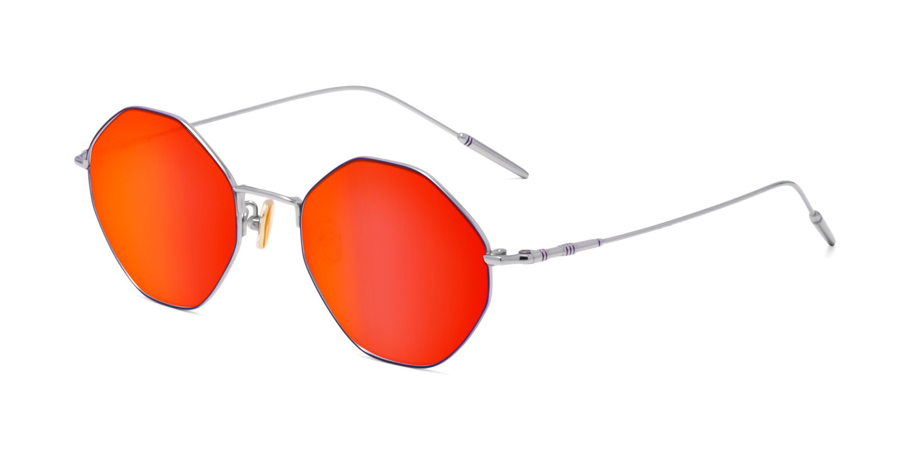 Angle of 90001 in Voilet-Silver with Red Gold Mirrored Lenses