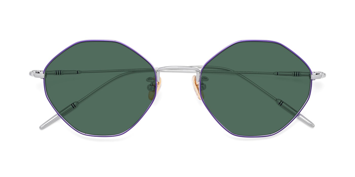 90001 - Voilet / Silver Polarized Sunglasses