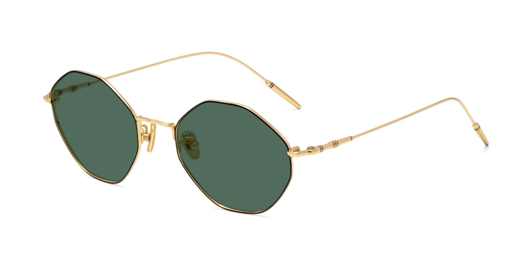 Angle of 90001 in Black-Gold with Green Polarized Lenses