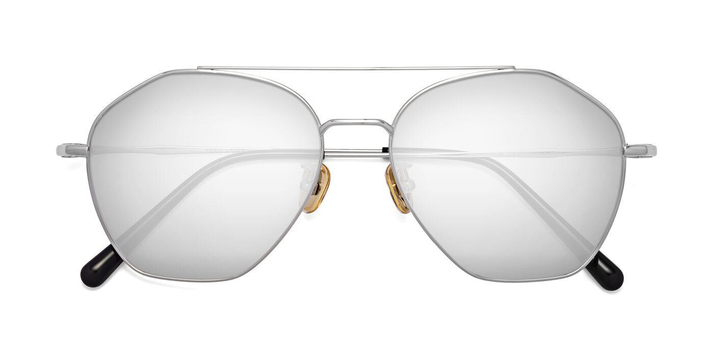 Linton - Silver Flash Mirrored Sunglasses