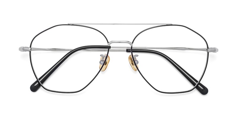 90042 - Black / Silver Eyeglasses