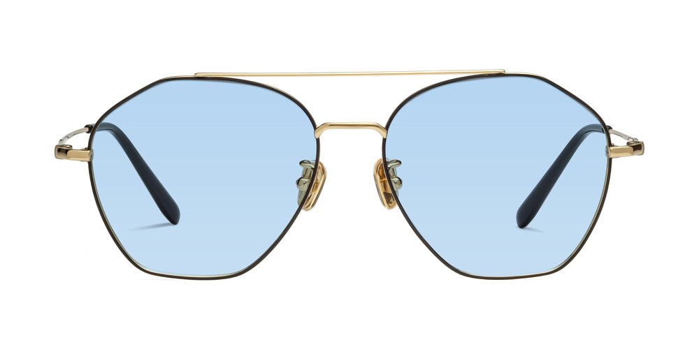 Linton - Black/Gold Tinted Sunglasses
