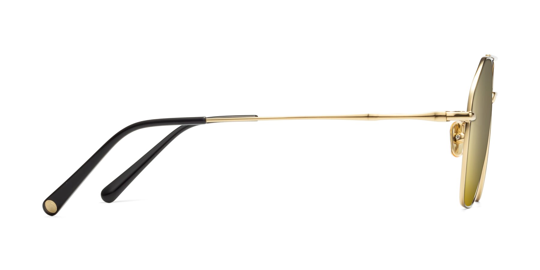 Side of 90042 in Black-Gold with Gold Mirrored Lenses
