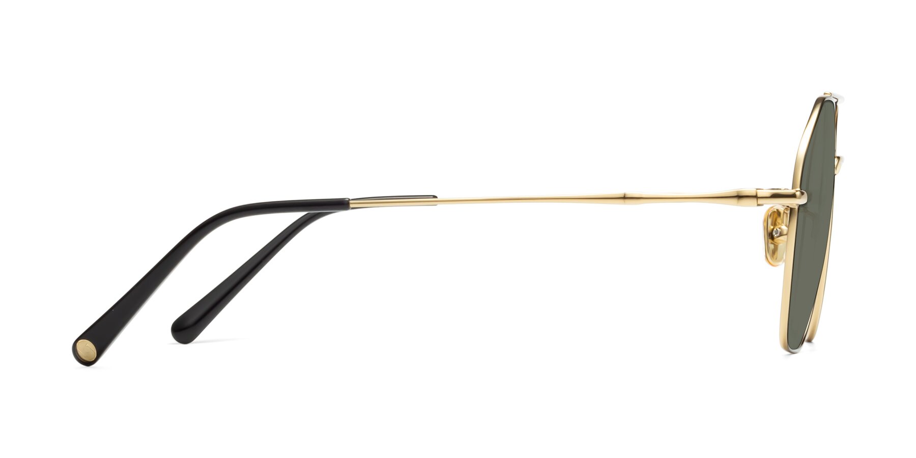 Side of 90042 in Black-Gold with Gray Polarized Lenses