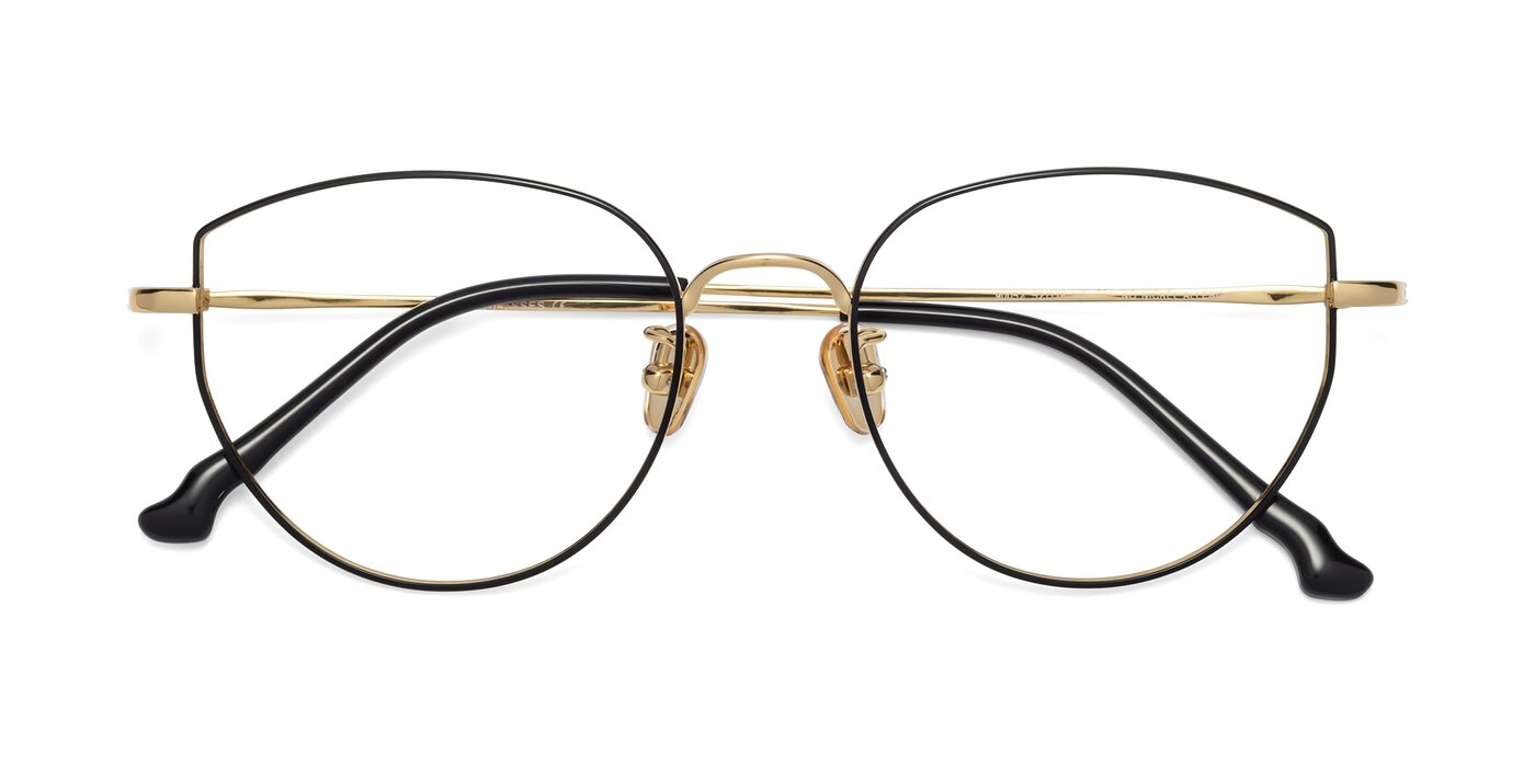 90052 - Black / Gold Eyeglasses