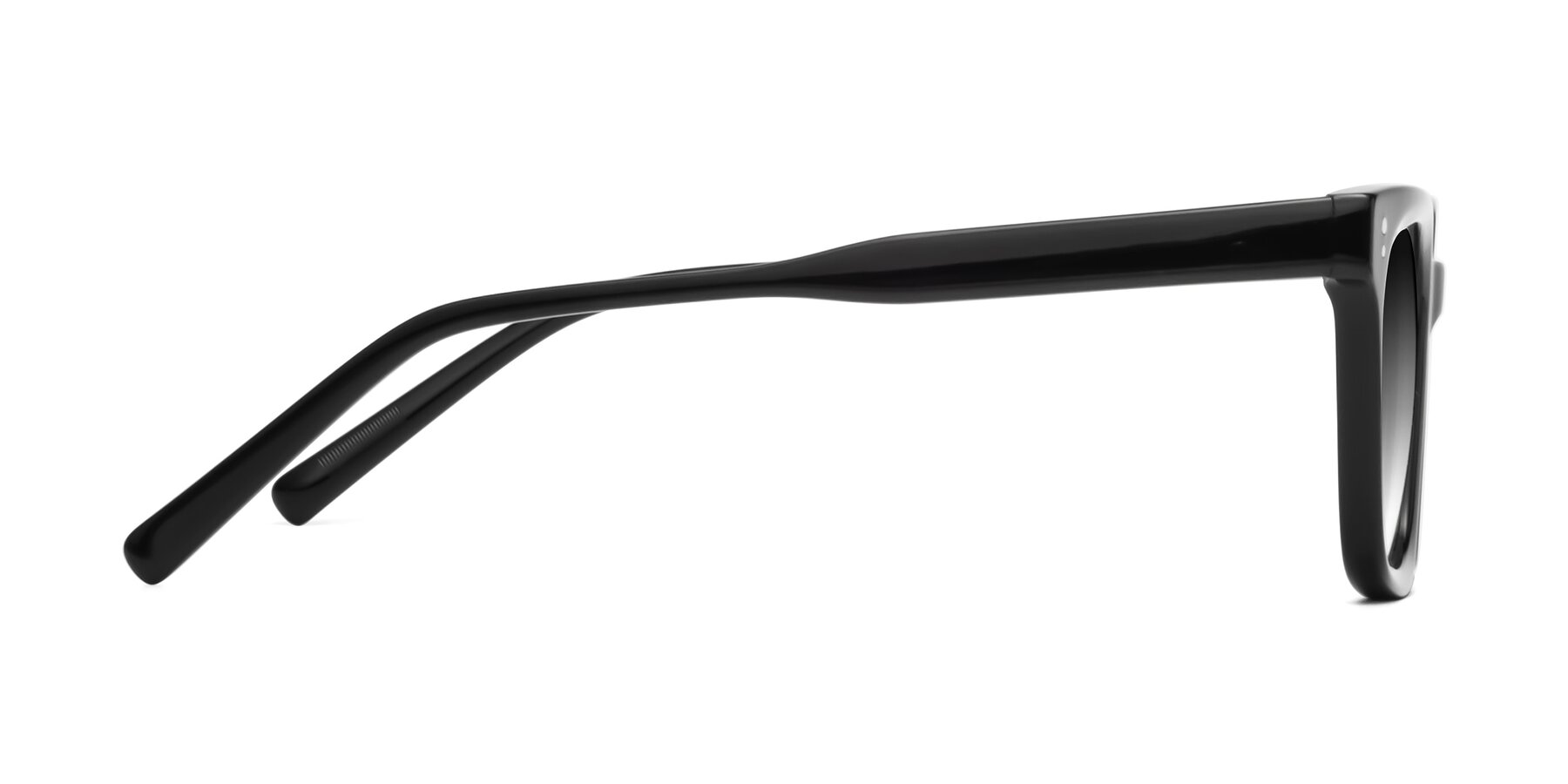Side of Clark in Black with Gray Gradient Lenses