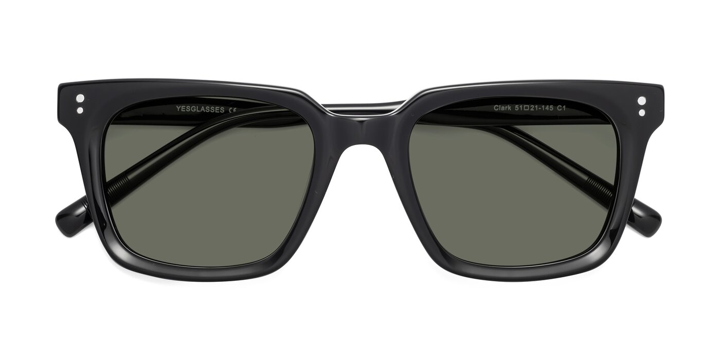 Clark - Black Polarized Sunglasses