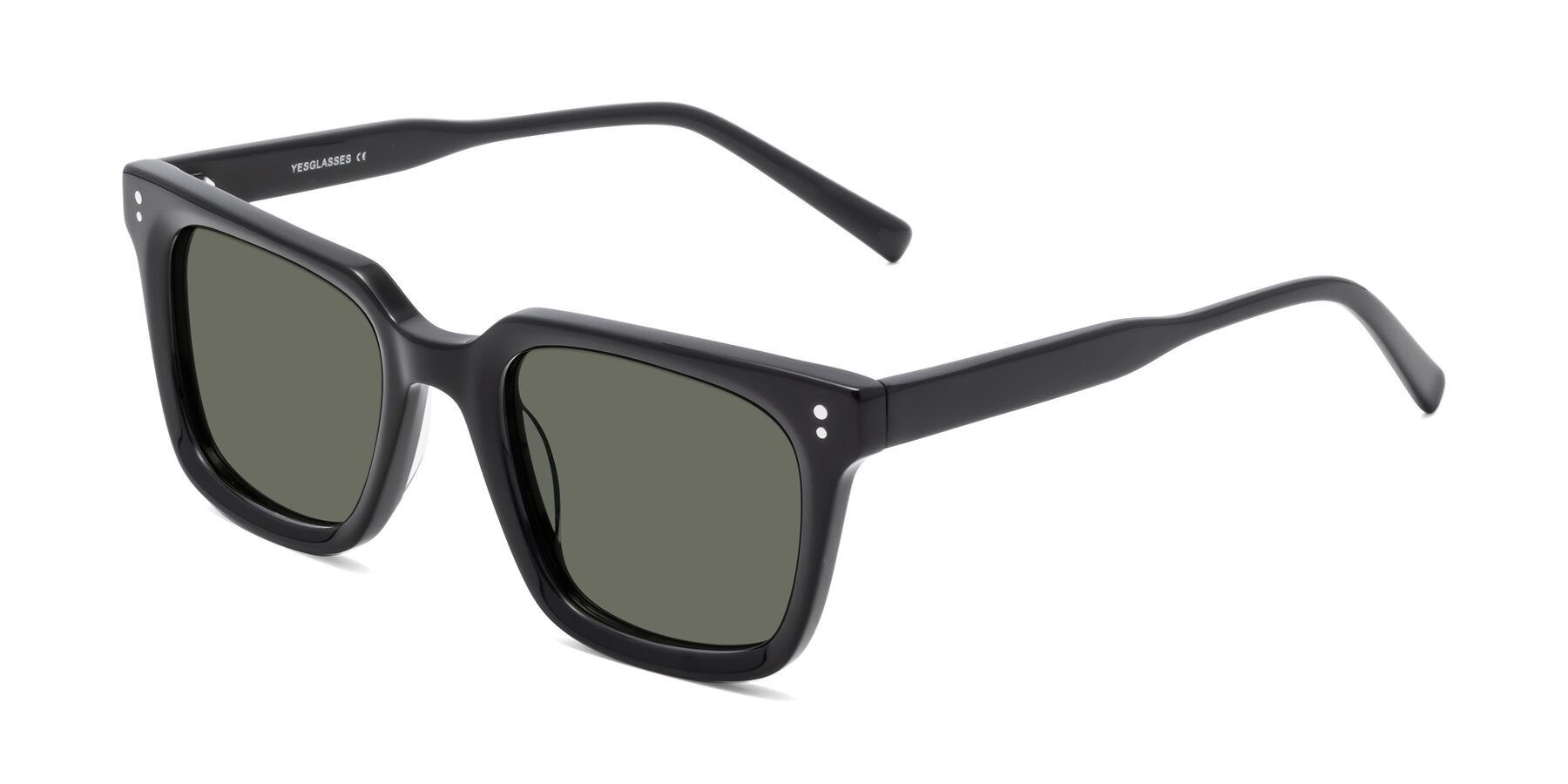 Angle of Clark in Black with Gray Polarized Lenses