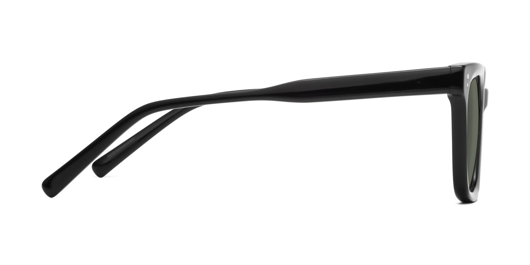 Side of Clark in Black with Gray Polarized Lenses