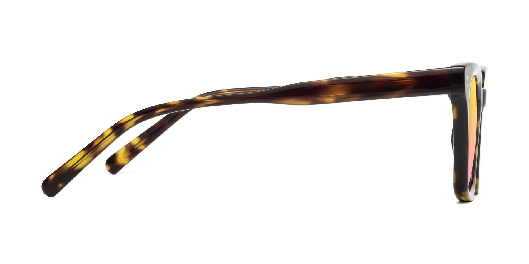 Side of Clark in Tortoise with Yellow / Pink Gradient Lenses
