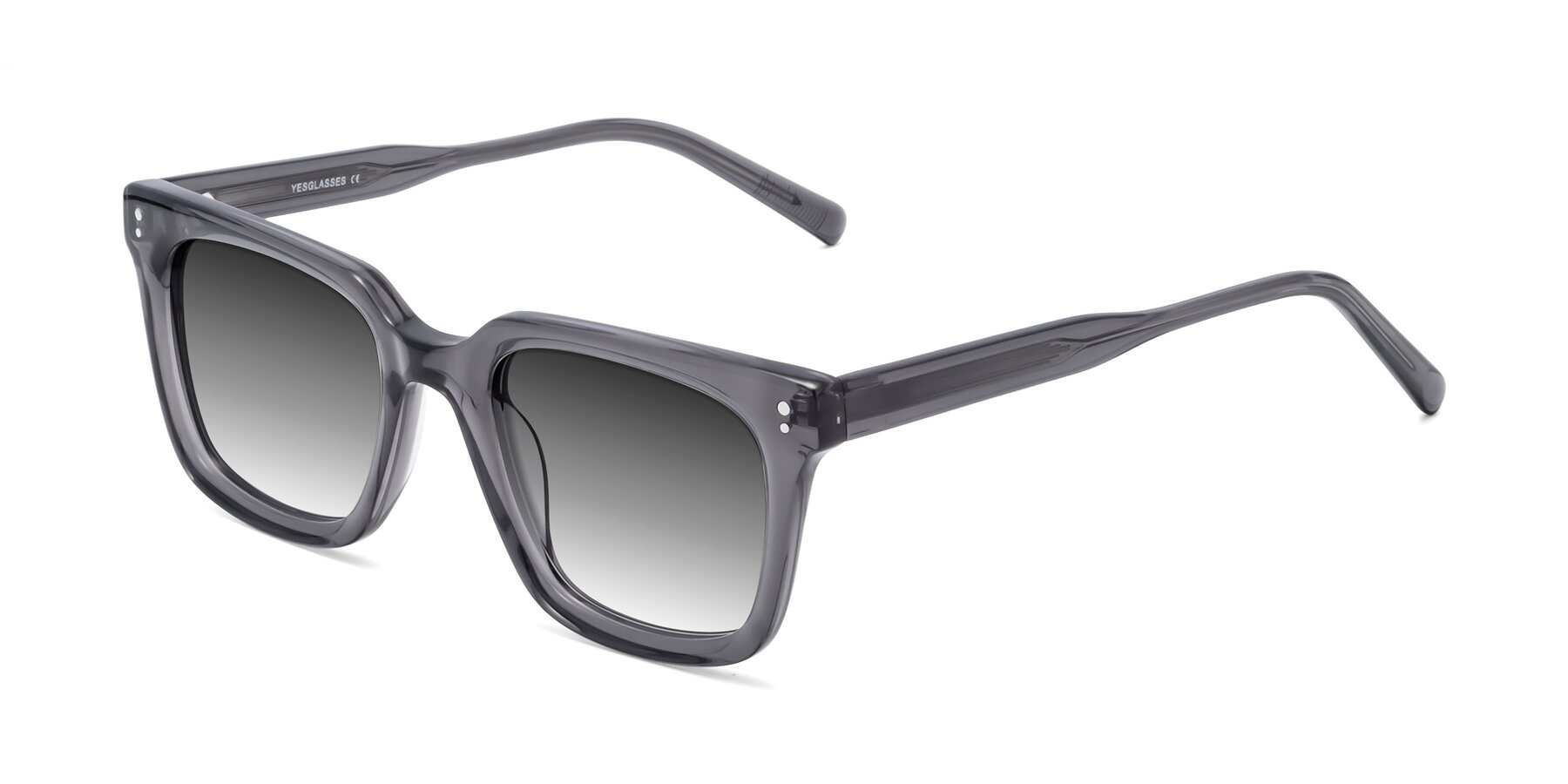 Angle of Clark in Gray with Gray Gradient Lenses