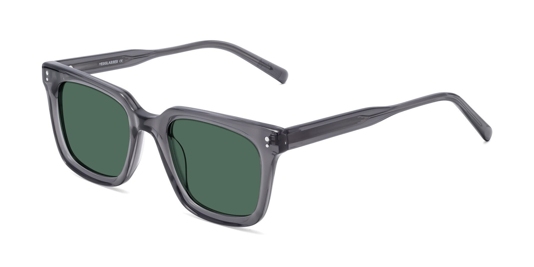 Angle of Clark in Gray with Green Polarized Lenses