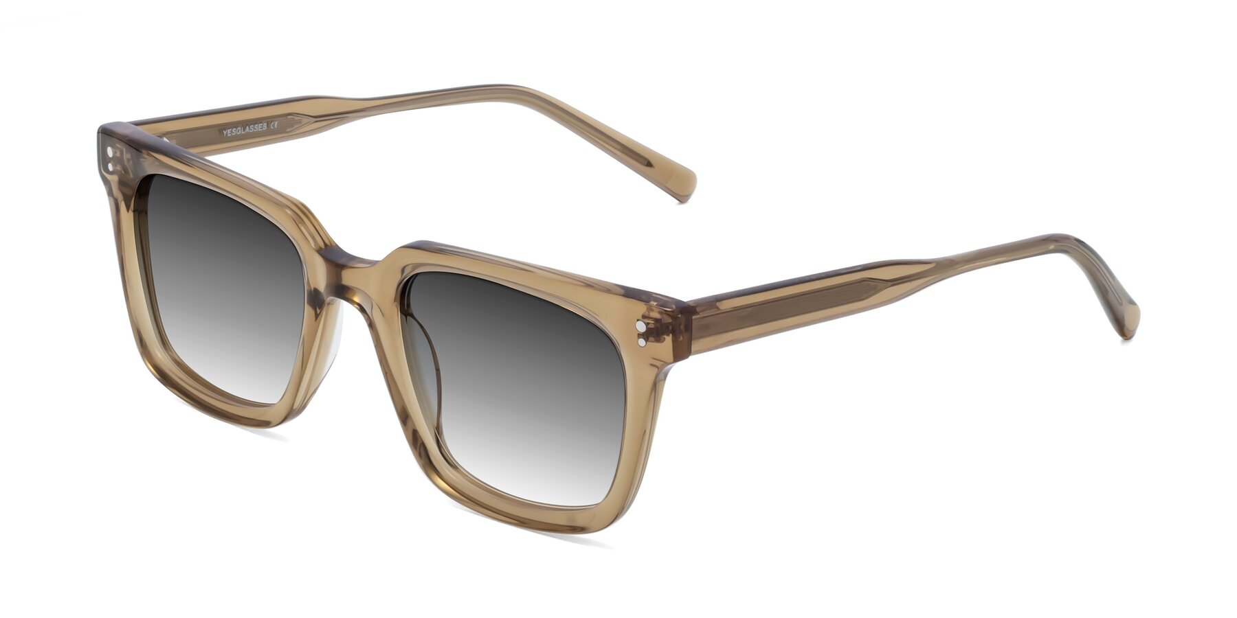 Angle of Clark in Tan with Gray Gradient Lenses