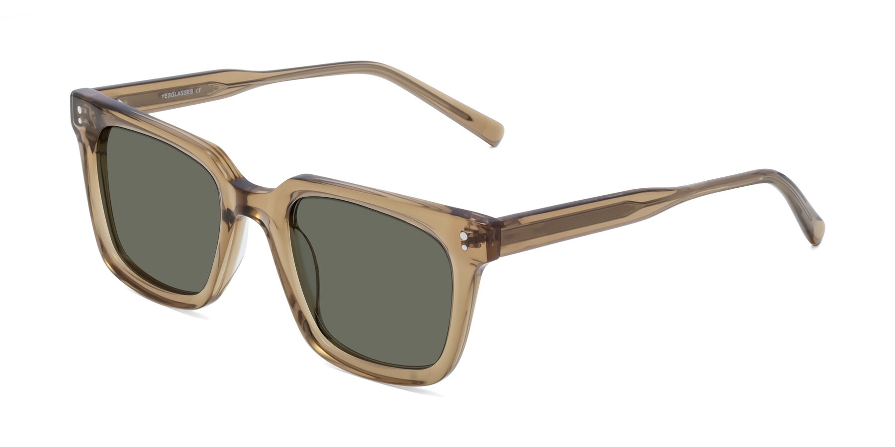 Angle of Clark in Tan with Gray Polarized Lenses