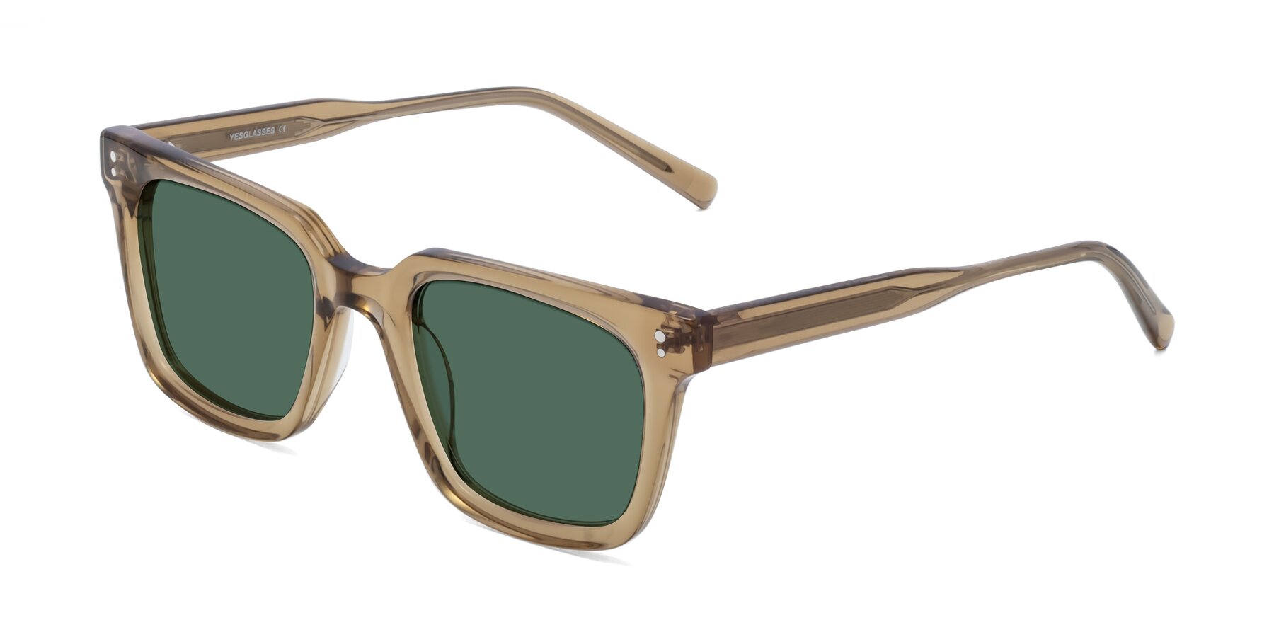 Angle of Clark in Tan with Green Polarized Lenses