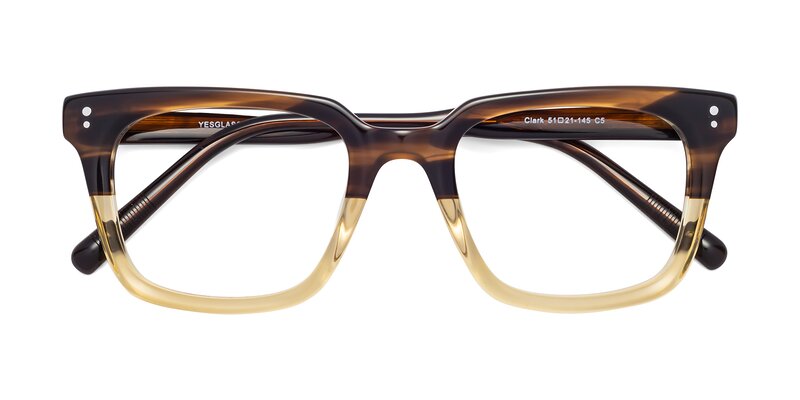 Clark - Brown / Oak Eyeglasses