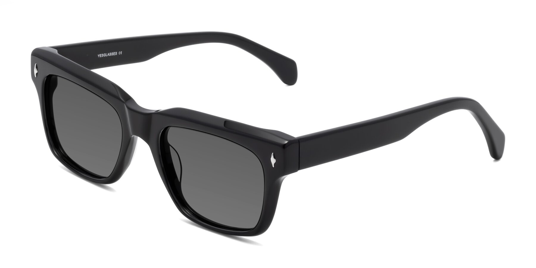 Angle of Forbes in Black with Medium Gray Tinted Lenses