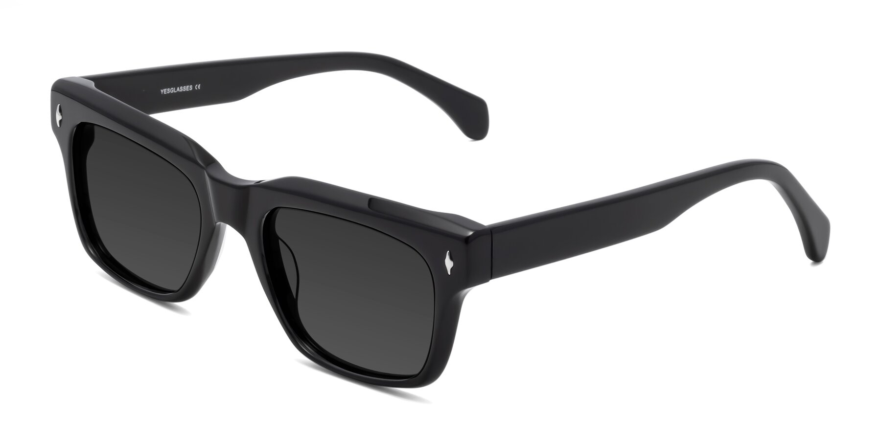 Angle of Forbes in Black with Gray Tinted Lenses