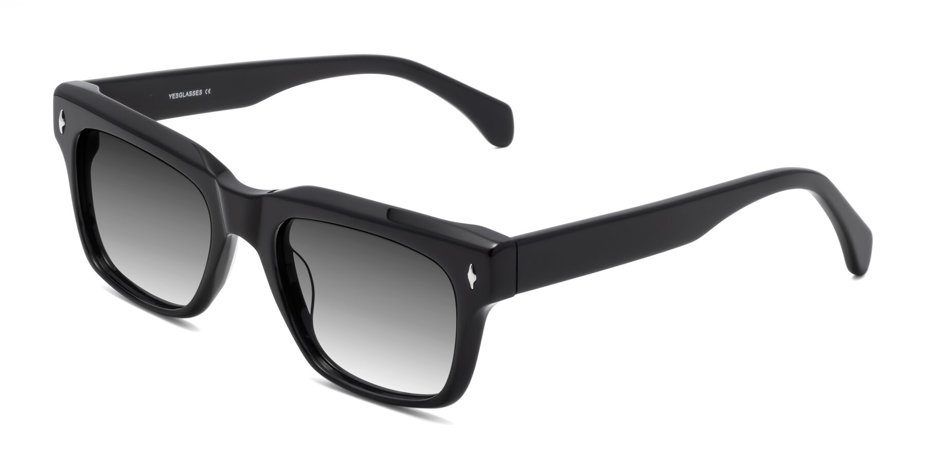 Angle of Forbes in Black with Gray Gradient Lenses