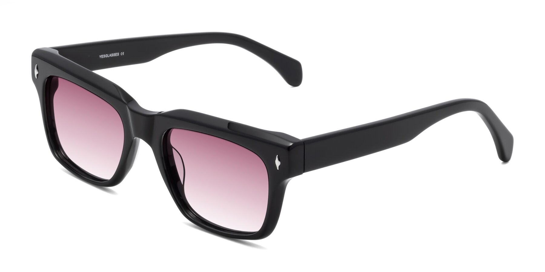 Angle of Forbes in Black with Wine Gradient Lenses