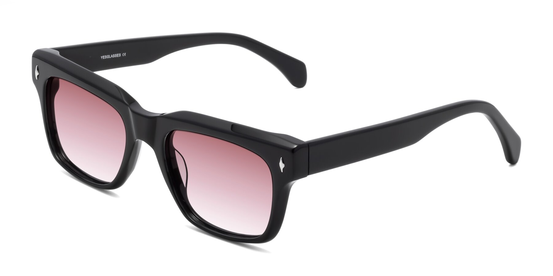 Angle of Forbes in Black with Garnet Gradient Lenses