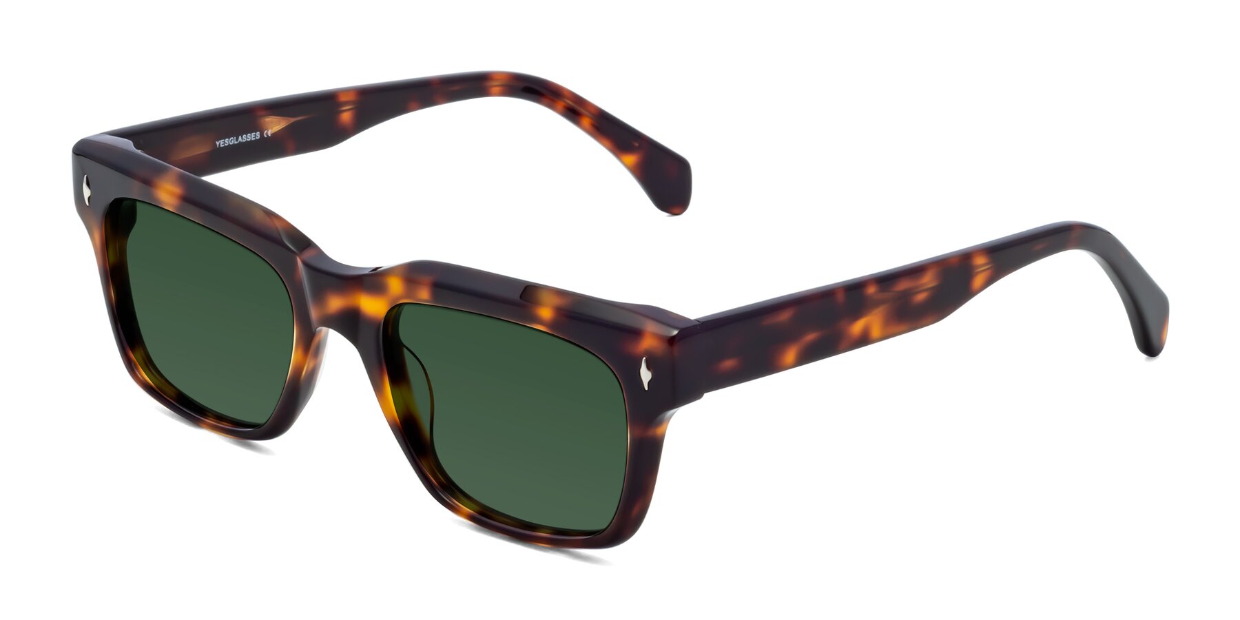 Angle of Forbes in Tortoise with Green Tinted Lenses